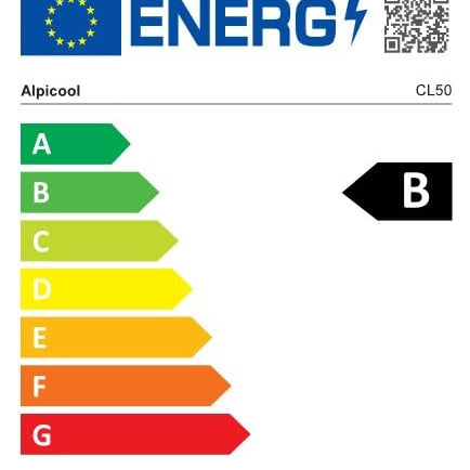 Energy efficiency label with a rating of B, featuring the EU logo and Alpicool branding.