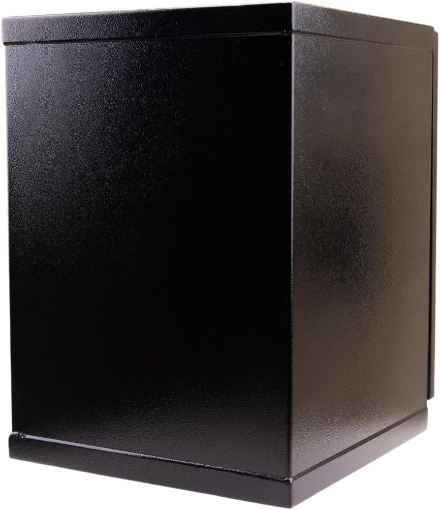Black rectangular box on a white background