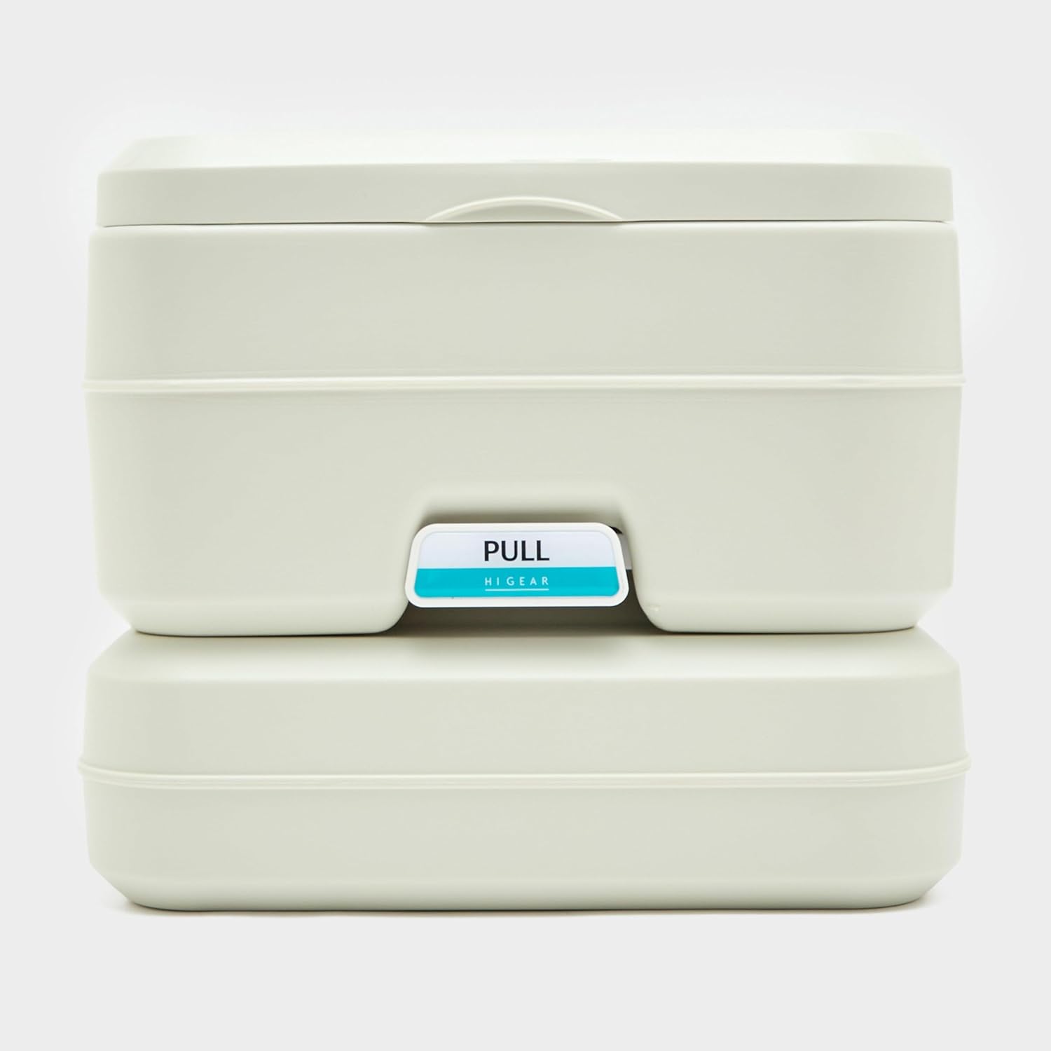 Beige lunch box with a 'Pull' label on a white background