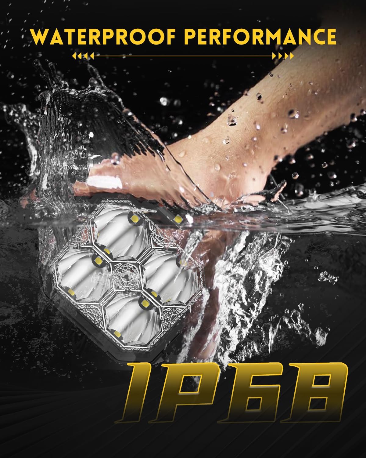 IP 68 waterproof performance of led lighting