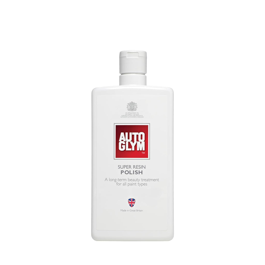 Autoglym Super Resin Polish bottle on a white background