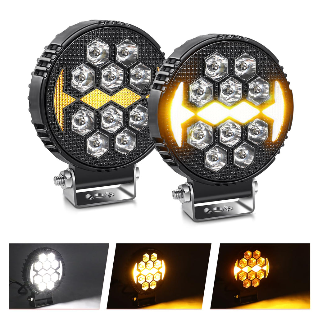 pair of led lights showing different lighting modes