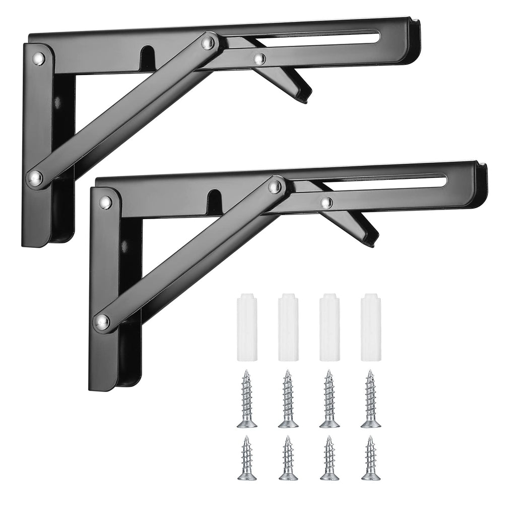 Folding Shelf Brackets – Heavy Duty Space-Saving Wall Supports