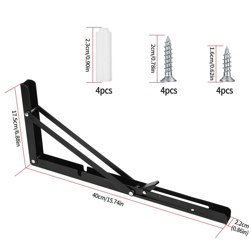 Folding Shelf Brackets – Heavy Duty Space-Saving Wall Supports