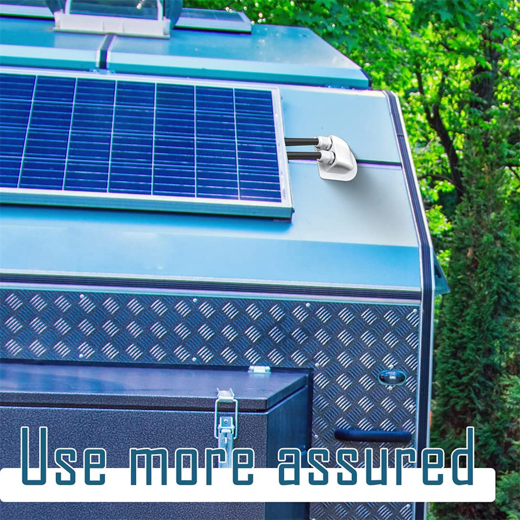 Solar panel on a vehicle with greenery in the background