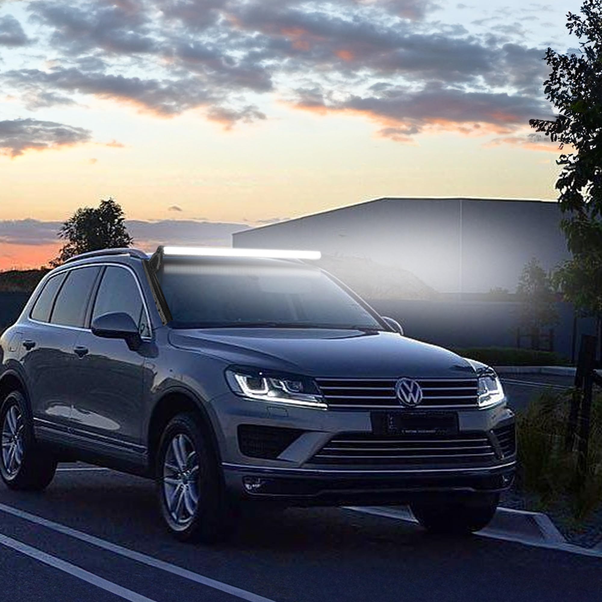 CO LIGHT Curved LED Light Bar 52 inch 750W 80000LM Triple Rows Spot Flood Combo Light Off-Road Driving Lights with Wiring Harness High Brightness for Trucks SUV ATV UTV Marine