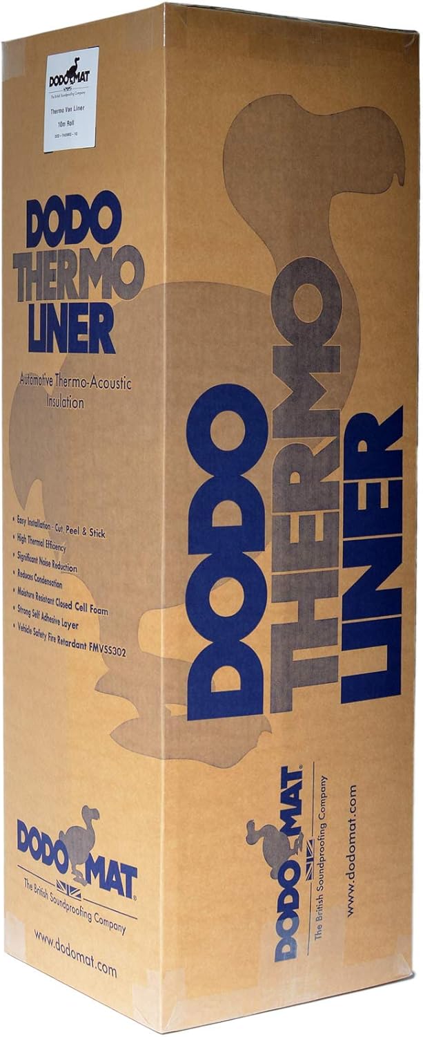 Box of Dodo Thermo Liner with branding and product details.